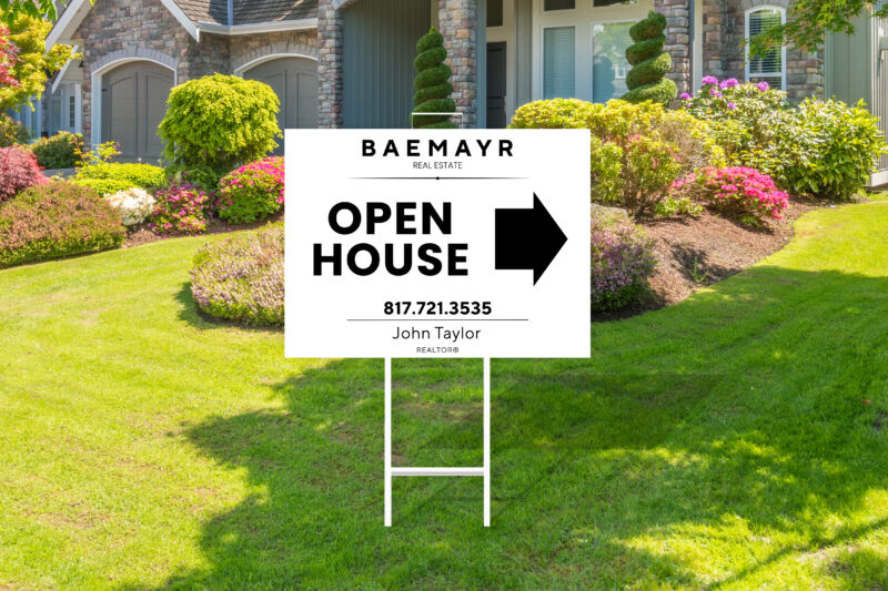 Baemayr Realty 24"x18" Open House w/ H-Stake - Image 5