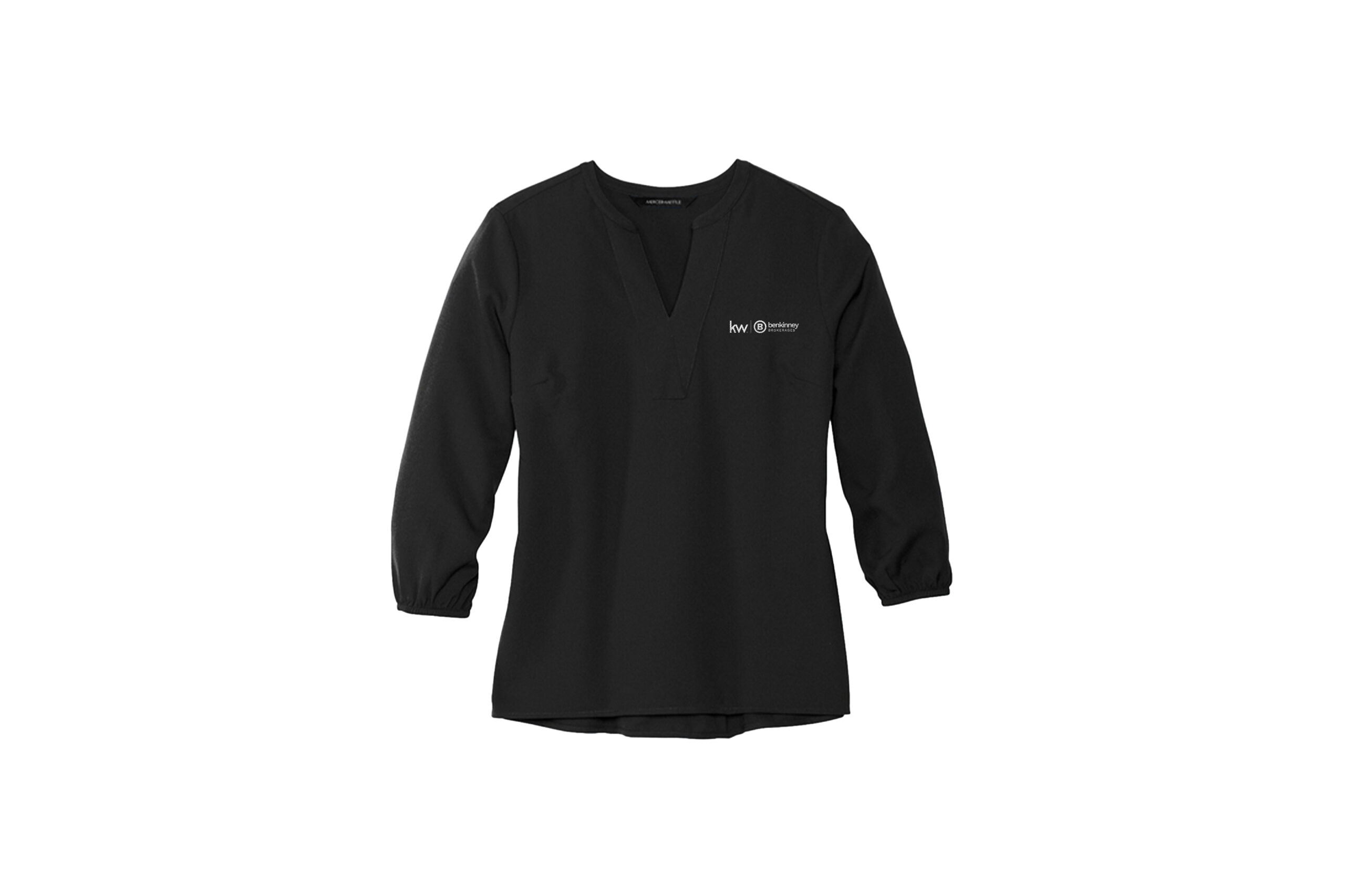 Ben Kinney Brokerage | Mercer+Mettle® Women's Stretch Crepe Long Sleeve Camp Blouse - Image 4
